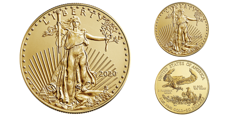 Gold American Eagle