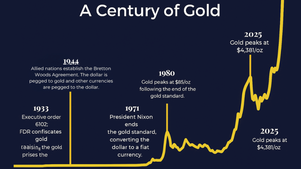 GOLD PRICE 100-YEAR CHART